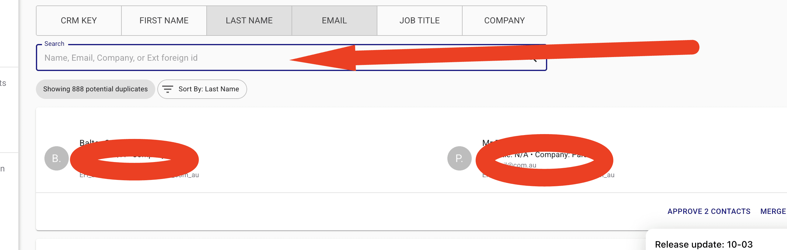 add-sort-search-on-contact-duplicate-page